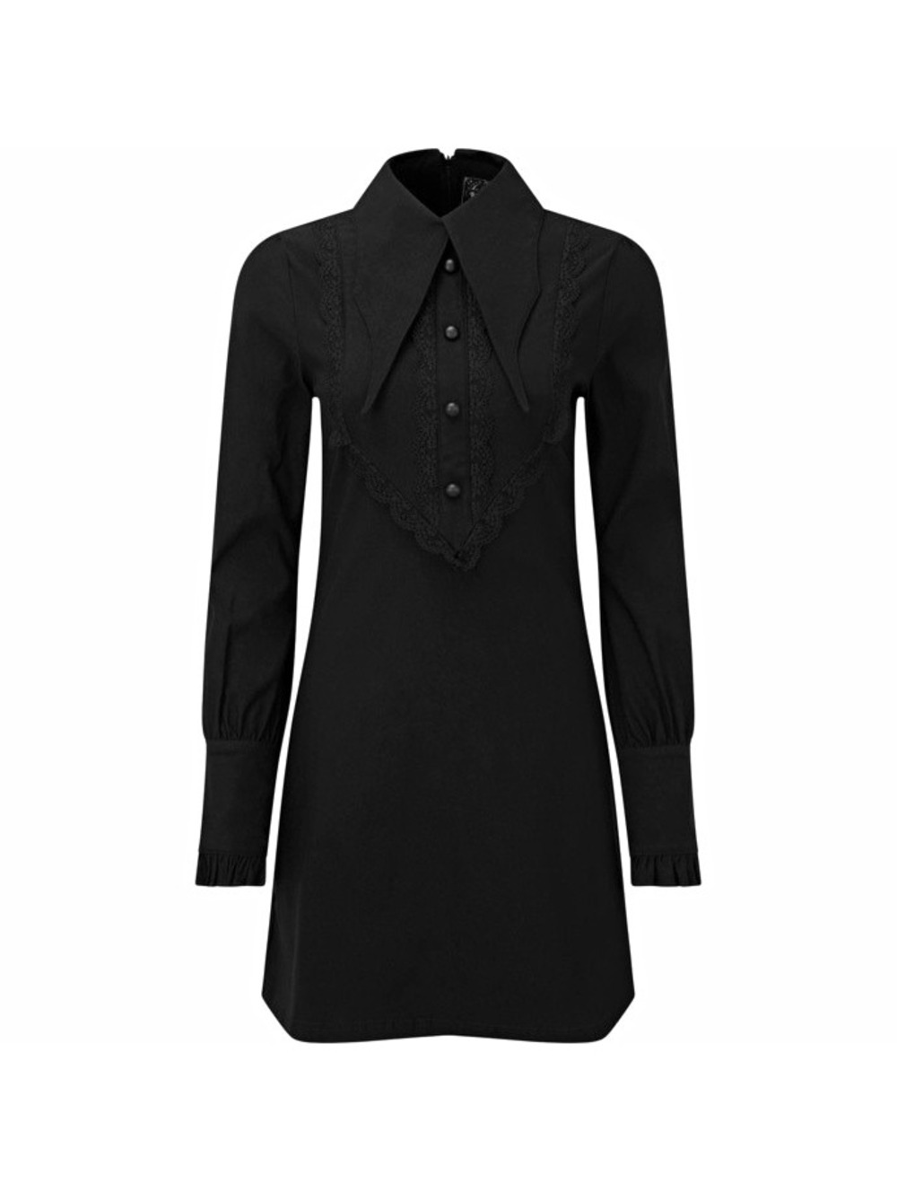 NWT Killstar Weird Sister Collar Dress Black Size Dark Sz M #1101